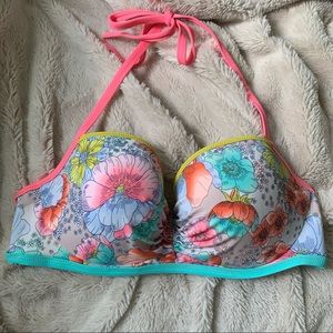 SOLD NWOT Victoria’s Secret bikini bra top floral 34D